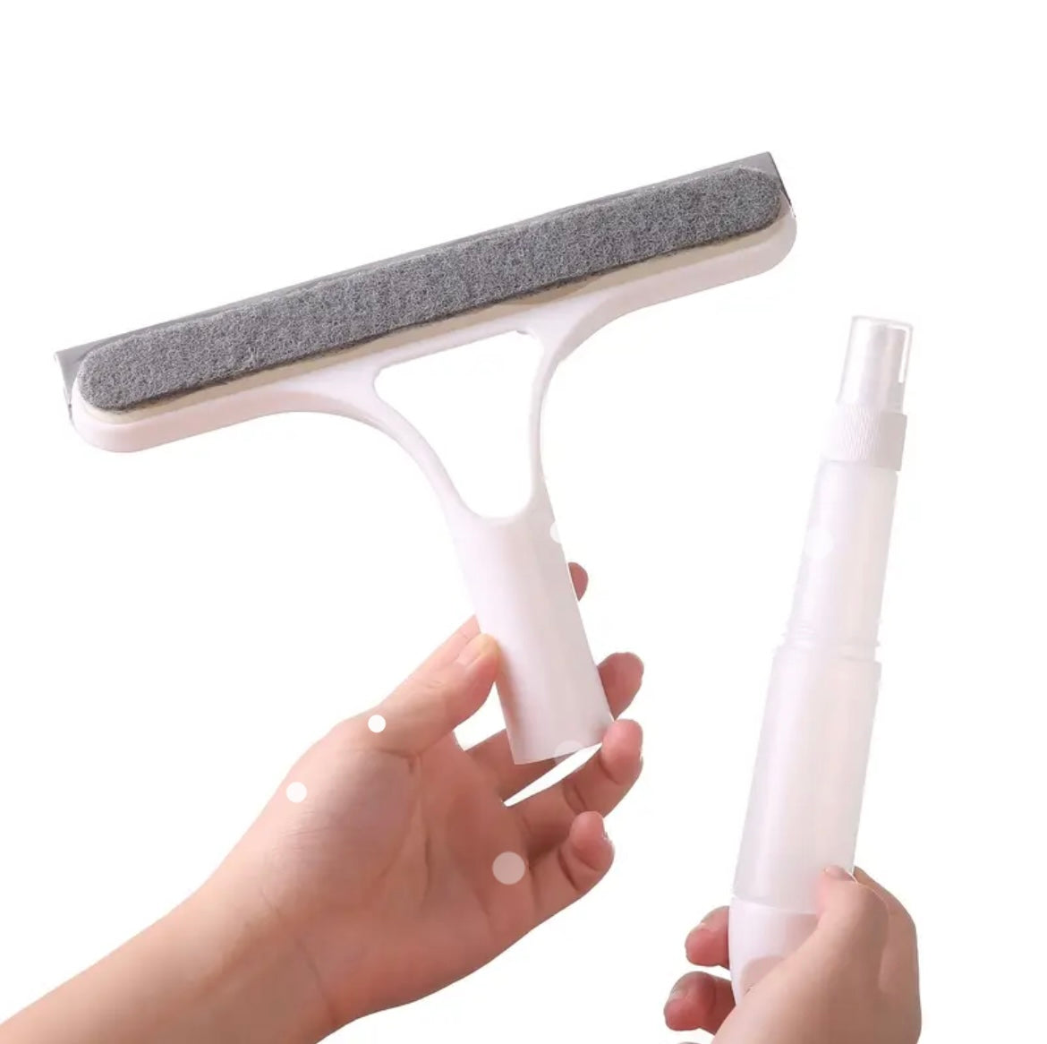 2-in-1 Window Cleaning Spray Mop – Built-In Water Sprayer & Squeegee