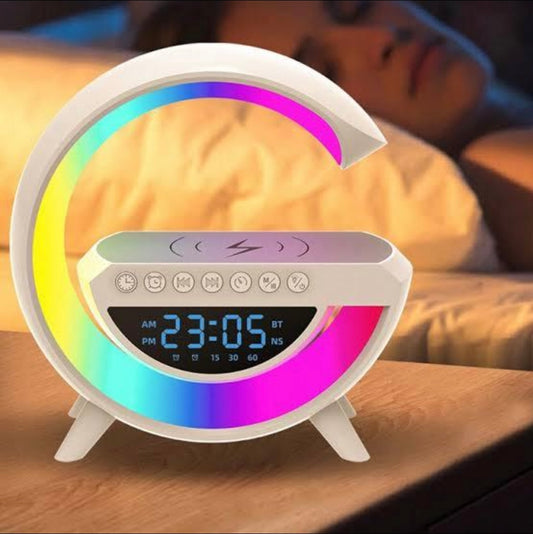 Smart RGB Speaker Lamp With Wireless Charging & Alarm Clock
