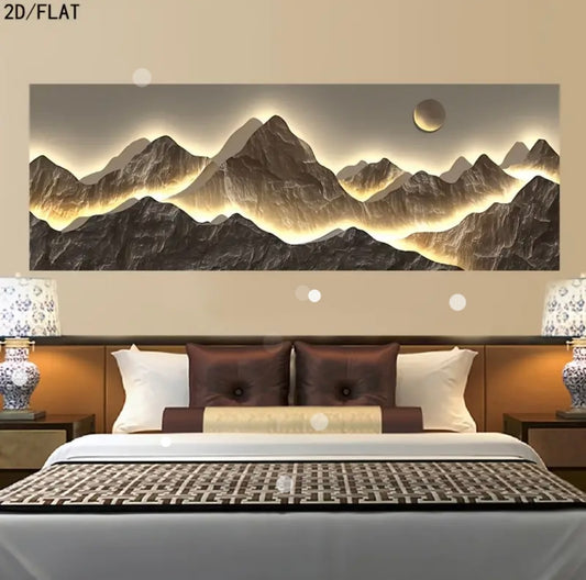 Luxury Mountain Glow Wall Decor